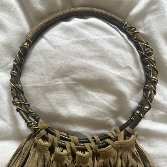 Authentic Vintage Valentino Garavani Suede Fringe Bag - Picture 6 of 11